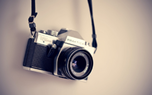 this is an image of a black camera