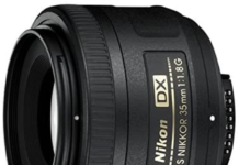 Best 35mm Lenses for Nikon (Z & F Mount) this is an image of the nikon dx 35mm lens