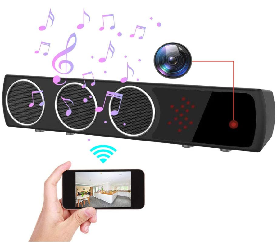 Best Bluetooth Speaker with Hidden Camera Lensandshutter