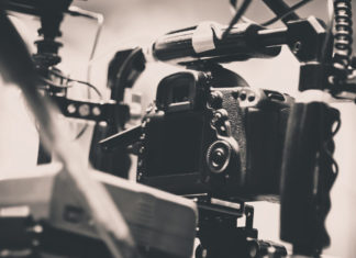 Best camera for filmmaking on a budget in 2023 Camera on Film Set, Behind the scenes background, film crew production