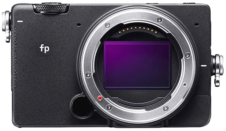 This is an image of a black Sigma fp Mirrorless Full-Frame Digital Camera