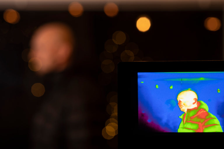 Using a thermal camera at an event