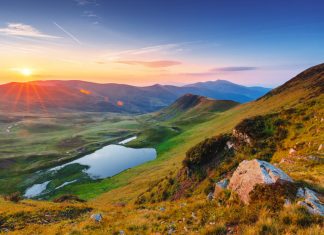 Best cameras for landscape photography Picture of a landscape at sunset