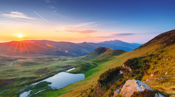 Best cameras for landscape photography Picture of a landscape at sunset