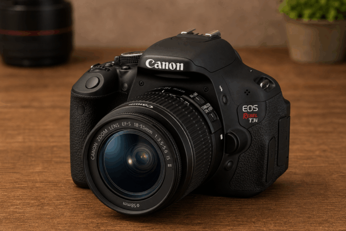 Canon EOS Rebel T3i with EF-S 18-55mm kit lens