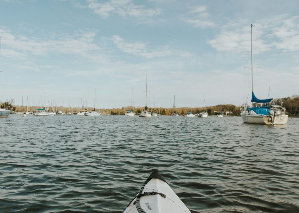 Kodak PIXPRO WPZ2 sample photo looking across water from a kayak