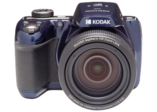Kodak PIXPRO AZ528 Blue Kodak PIXPRO AZ528 bridge camera viewed from the front