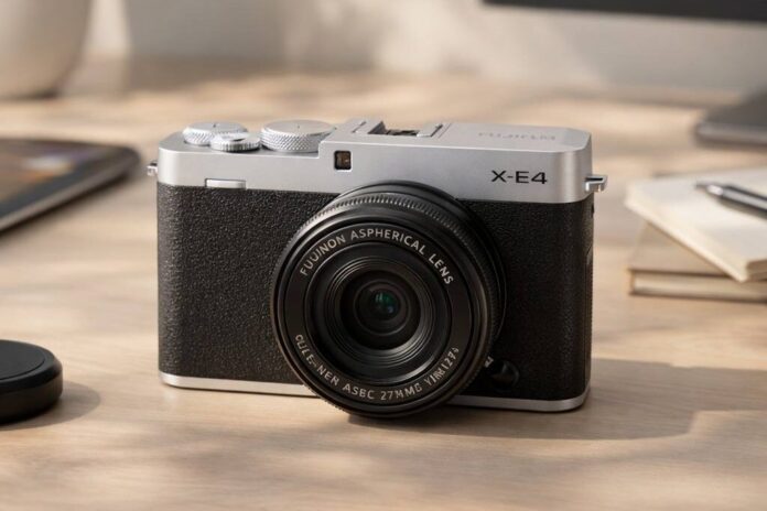 Fujifilm X-E4 compact mirrorless camera for street photography