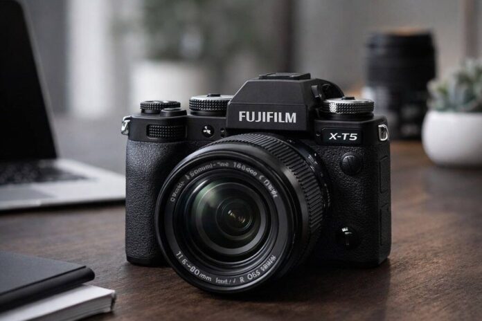 Fujifilm X-T5 mirrorless camera for photographers