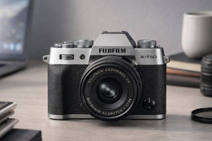 Fujifilm X-T50 mirrorless camera for travel street and everyday photography