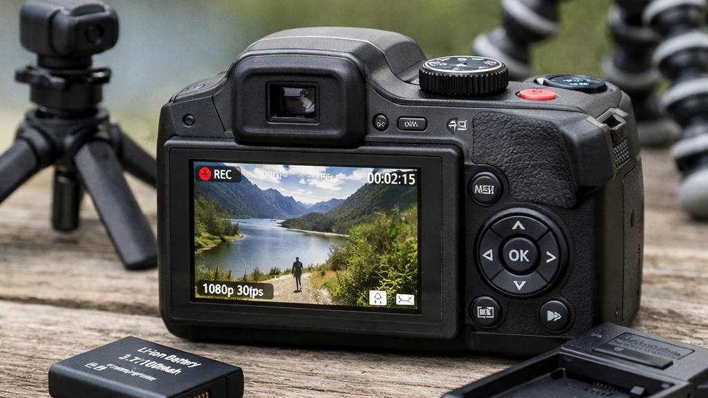 Kodak PixPro AZ425 review - Video features, stabilization, and battery life