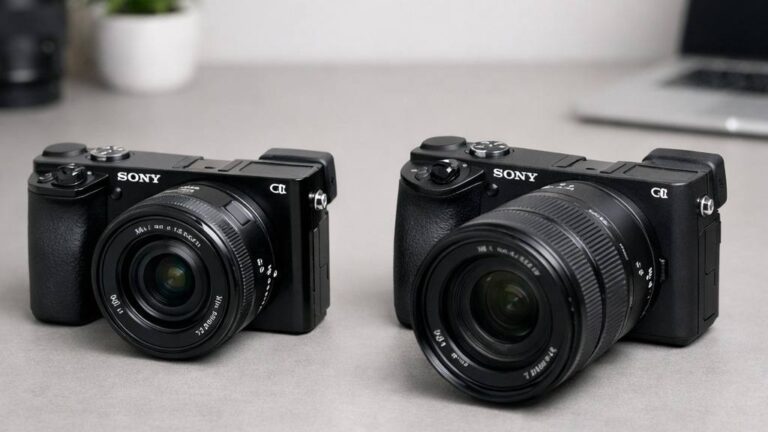 Sony a6000 and Sony a6400 mirrorless cameras compared