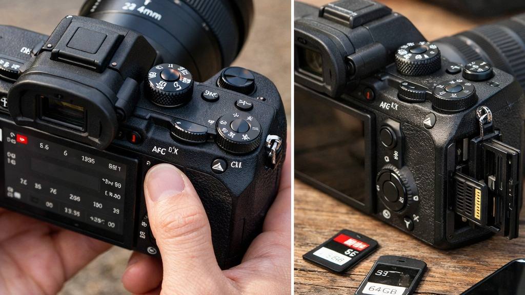 Sony a7 III full-frame mirrorless camera body controls and grip