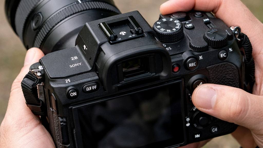 Sony a7R IV body controls grip and field handling