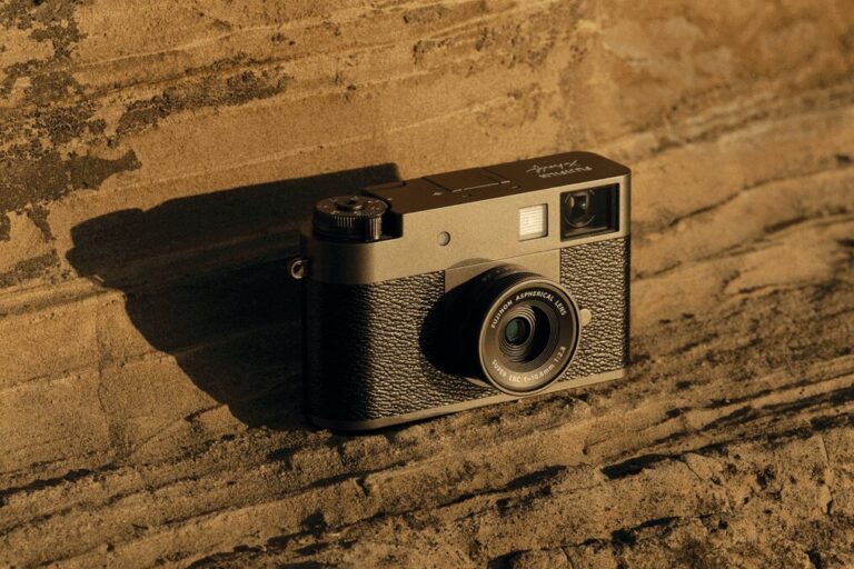 Fujifilm X half compact camera in charcoal silver
