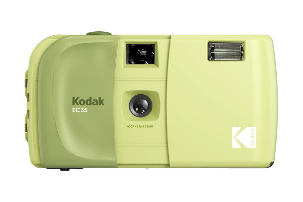 Kodak EC35 film camera in Avocado Green