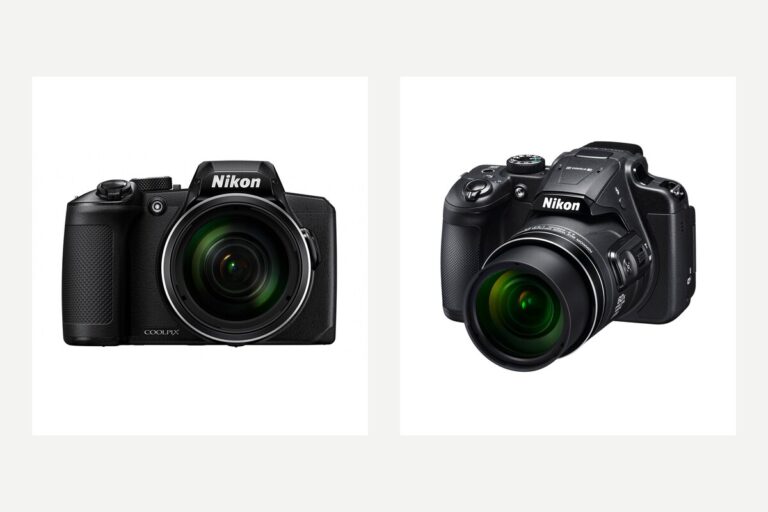 Nikon Coolpix B600 on the left and B700 on the right