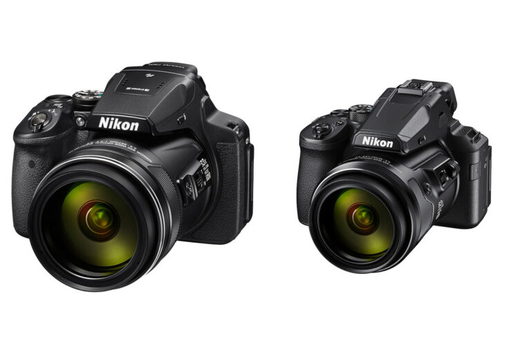 Nikon Coolpix P900 and P950 superzoom cameras side by side