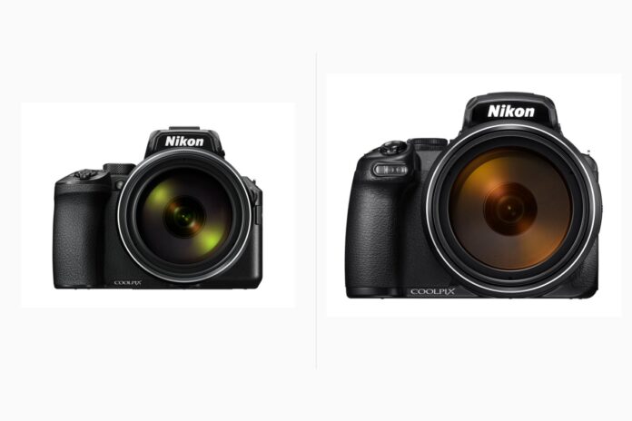 Nikon Coolpix P950 and P1100 superzoom cameras side by side