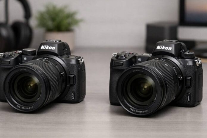 Nikon Z5II and Z6III full-frame cameras side by side