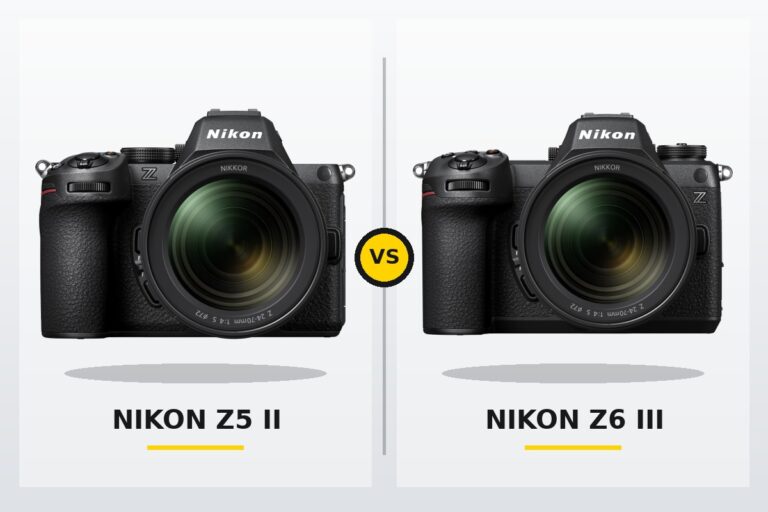 Nikon Z5 II and Nikon Z6 III side-by-side camera comparison