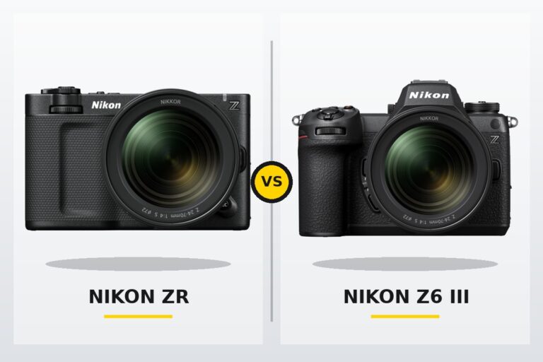 Nikon ZR and Nikon Z6 III side-by-side camera comparison
