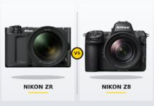 Nikon ZR vs Z8: Cinema Specialist or Pro Hybrid? Nikon ZR and Nikon Z8 side-by-side camera comparison