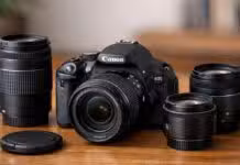 Best Canon Rebel T3i Lenses: 6 Smart Used Buys Canon EOS Rebel T3i with a selection of EF and EF-S lenses
