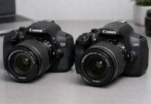Canon T3i vs T7: Which Used DSLR Should You Buy? Canon Rebel T3i and T7 DSLR cameras side by side