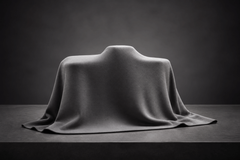 Covered camera concept representing the unannounced Canon EOS R8 Mark II